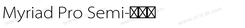 Myriad Pro Semi字体转换